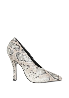 Magda Butrym snakeskin-effect heeled pumps - Neutrals