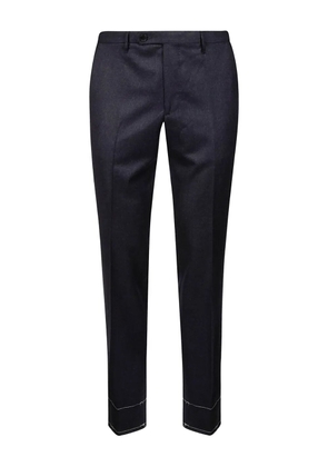Rota contrast-stitched wool pants - Blue