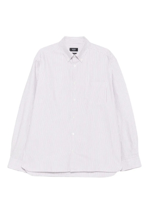 A.P.C. striped button-down shirt - White