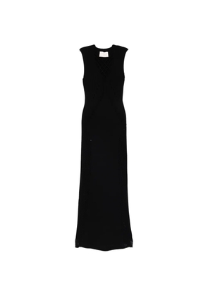 Circus Hotel crisscross maxi dress - Black