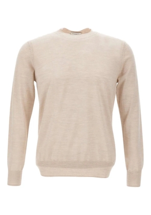 Paolo Pecora ribbed-cuff crew-neck sweater - Neutrals