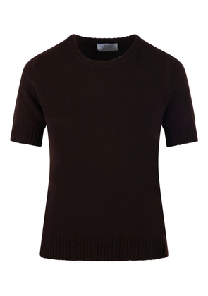 BeYou short-sleeve round-neck jumper - Brown