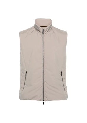 Moorer high-neck gilet - Neutrals