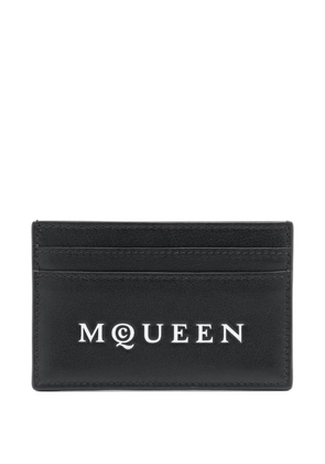 Alexander McQueen logo-debossed cardholder - Black