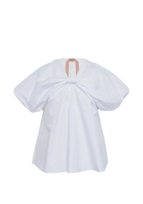 Nº21 front bow detail blouse - White