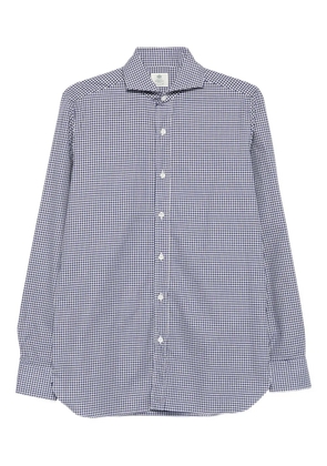 Borrelli gingham-check shirt - Blue