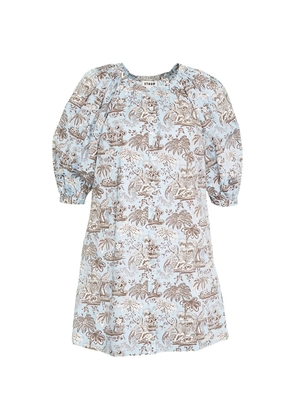 STAUD Vincent short-sleeve dress - Neutrals
