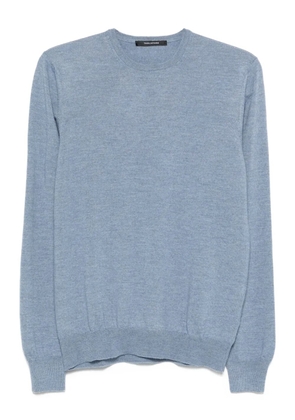 Tagliatore crew-neck virgin-wool sweater - Blue