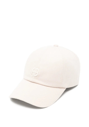 ANINE BING Jeremy logo-embroidery cap - Neutrals