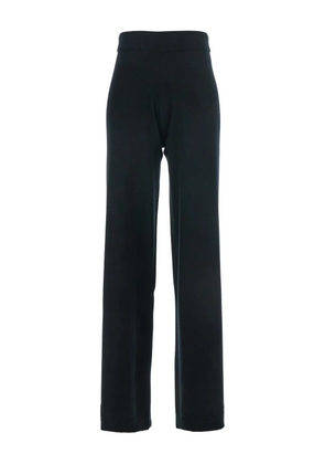 Allude straight-leg wool-cashmere trousers - Black