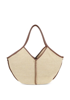 Hereu woven tote bag - Neutrals