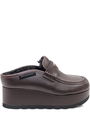Stella McCartney Elyse Alter Mat platform mules - Brown