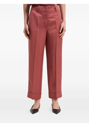 Peserico cuffed trousers - Red