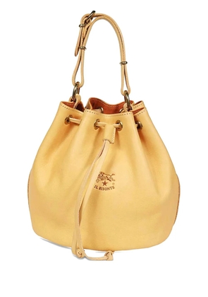Il Bisonte Silvia tassel drawstring bucket bag - Yellow