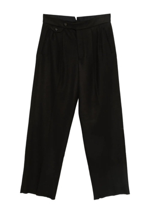 Emporio Armani pleat-detail trousers - Black