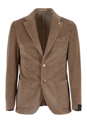 BRANDO single-breasted corduroy blazer - Brown