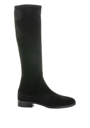 Lorenzo Masiero suede zip-fastening boots - Black