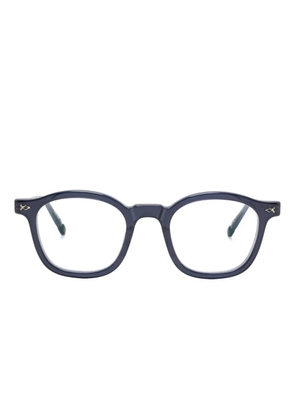 Matsuda rectangle-frame glasses - Blue