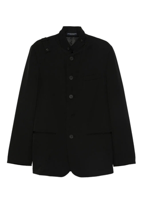 Yohji Yamamoto mandarin-collar buttoned jacket - Black
