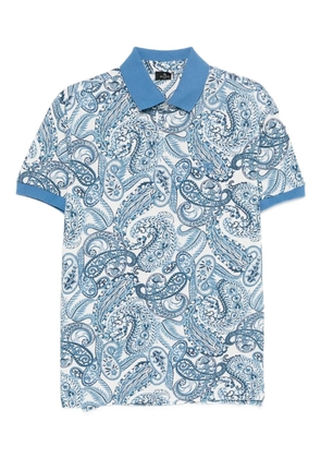 ETRO paisley-pattern polo shirt - Blue