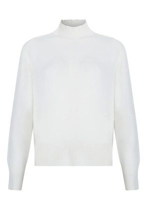 Gran Sasso high-neck ribbed sweater - White