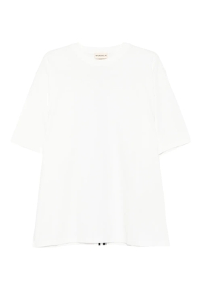 MORDECAI stripe-detail T-shirt - White