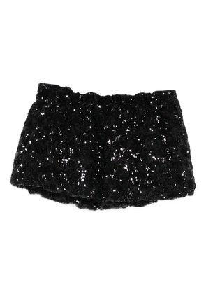 Nº21 sequin mini skirt - Black