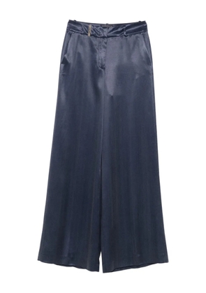 Peserico satin pants - Blue