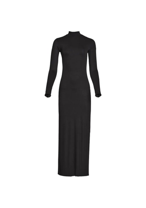 AXEL 113 Alexandra mock-neck maxi dress - Black