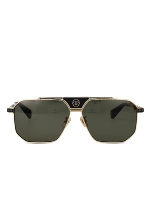 Philipp Plein Eyewear pilot-frame sunglasses - Yellow