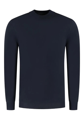 Zanone round-neck long-sleeved sweater - Blue