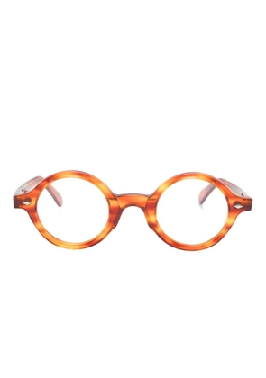 Family Affair round-frame glasses - Brown