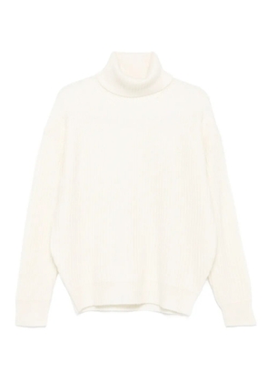 Madeleine Thompson turtleneck ribbed sweater - White