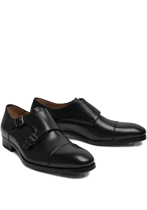 LOJA DAS MEIAS buckle strap monk shoes - Black