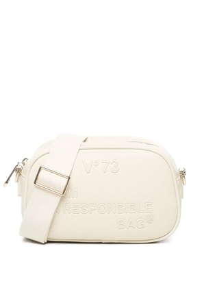 V°73 logo-engraved shoulder bag - Neutrals