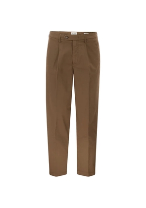 Re-Hash Marc pleat-detail trousers - Brown