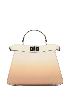 FENDI small Peekaboo gradient-effect tote bag - Neutrals