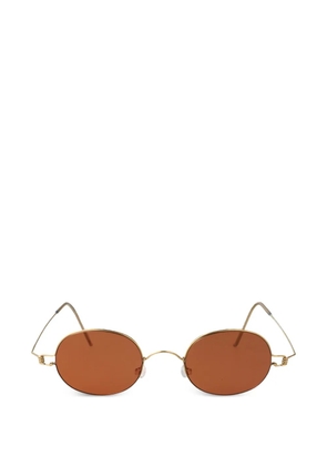 Lindberg oval-frame sunglasses - Gold