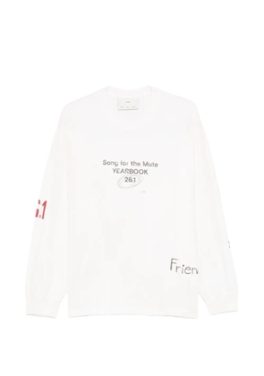 Song For The Mute long-sleeve graphic T-shirt - Neutrals
