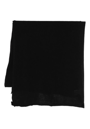 Ma'ry'ya logo-patch scarf - Black