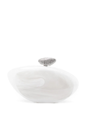 Benedetta Bruzziches Armonia embellished clutch bag - White