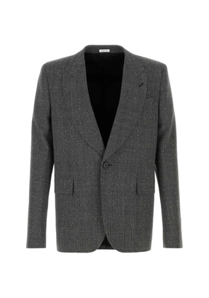 Alexander McQueen checked blazer - Grey