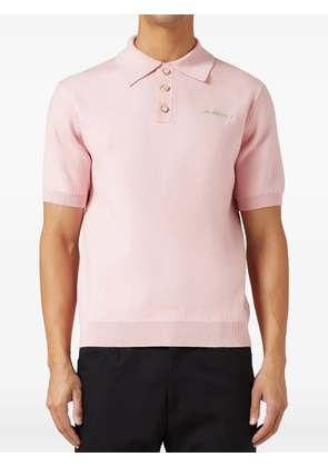 Casablanca embroidered signature polo shirt - Pink