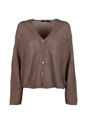 Seventy V-neck cardigan - Brown