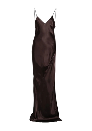 VETEMENTS spaghetti-strap dress - Brown