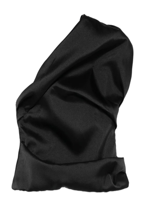 Marques'Almeida Mikado draped asymmetric top - Black