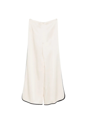 Forte Forte contrast-trim trousers - Neutrals
