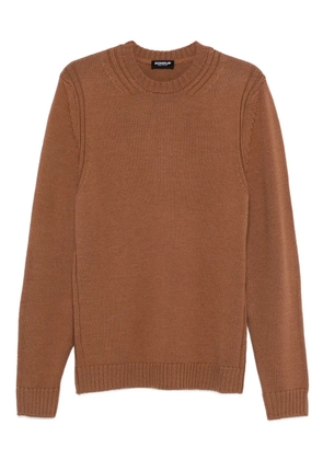 DONDUP ribbed crew-neck sweater - Brown
