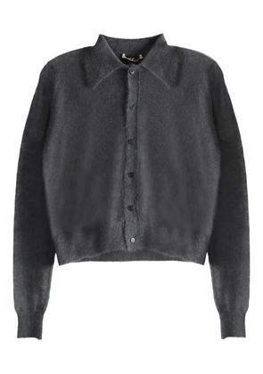 Auralee buttoned collared cardigan - Grey