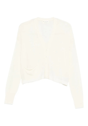 Ma'ry'ya v-neck cardigan - White
